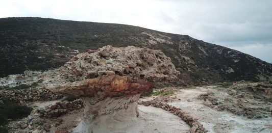 Σκιάδι-“Ένα μνημείο της φύσης”-Κίμωλος (30-12-18)